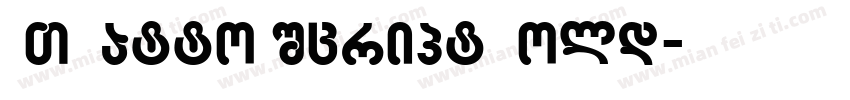 MT Matto Script Bold字体转换